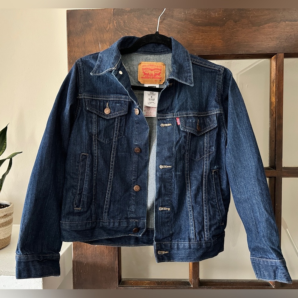 Levi's Blue Denim Jacket with Contrast Stitching